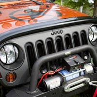 Rugged Ridge Wraparound Bug Deflector Smoke 07-18 Jeep Wrangler - Deflectors