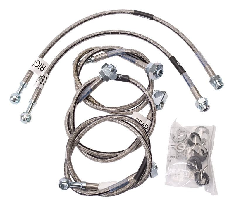 Russell Performance 01-06 GM Silverado/Sierra HD (All) (Also fits Rancho) Brake Line Kit - Brakes Rotors & Pads