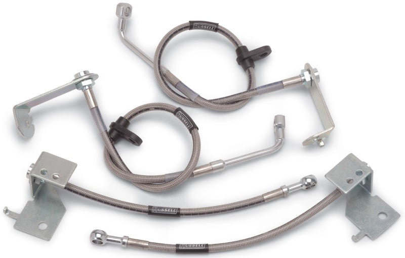 Russell Performance 05-11 Ford Mustang (with ABS) Brake Line Kit - Brakes Rotors & Pads