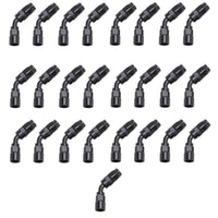 Russell Performance -10 AN Black 45 Degree Full Flow Hose End - Fabrication