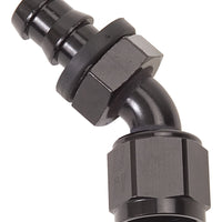Russell Performance -10 AN Twist-Lok 45 Degree Hose End (Black) - Fabrication