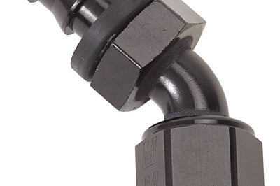 Russell Performance -10 AN Twist-Lok 45 Degree Hose End (Black) - Fabrication