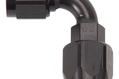 Russell Performance -4 AN Black 90 Degree Full Flow Hose End - Fabrication