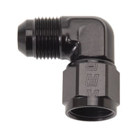 Russell Performance -6 AN 90 Degree Male to Female Fitting (Black) - Fabrication