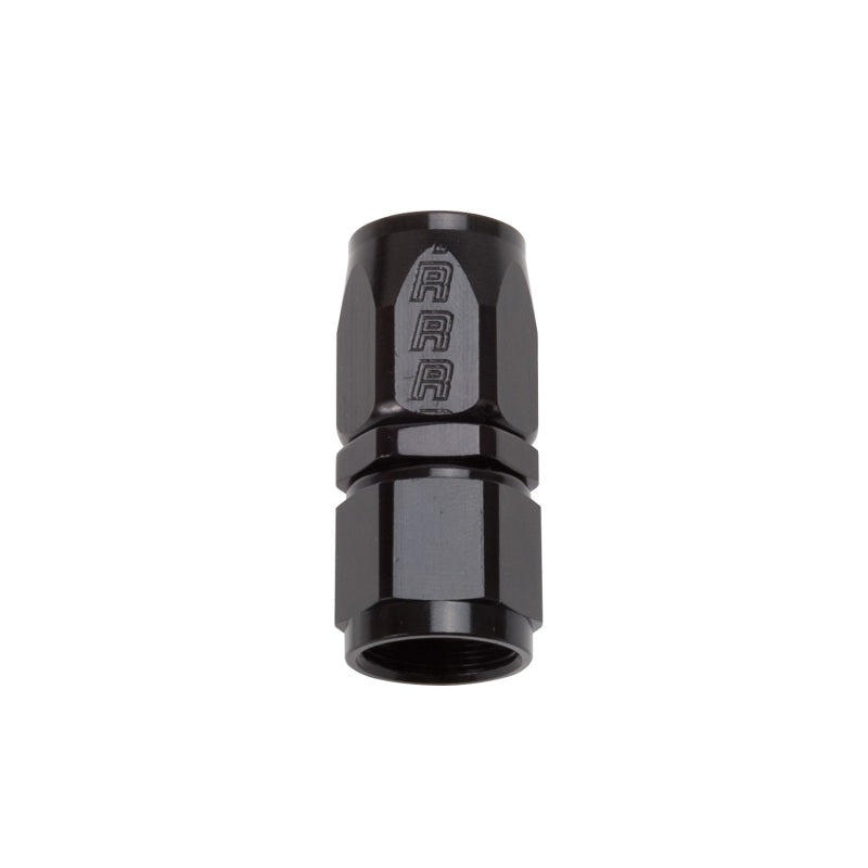 Russell Performance -6 AN Black Straight Full Flow Hose End - Fabrication