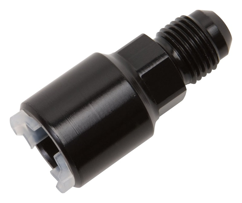 Russell Performance -6 AN male to 5/16in SAE quick-disconnect female (Black Single) - Fabrication