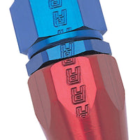 Russell Performance -6 AN Red/Blue Straight Full Flow Hose End - Fabrication