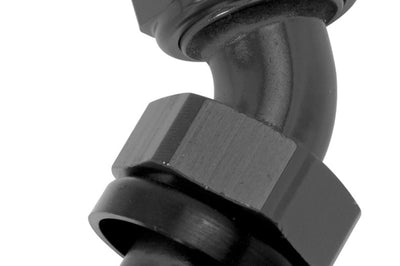 Russell Performance -6 AN Twist-Lok 45 Degree Hose End (Black) - Fabrication