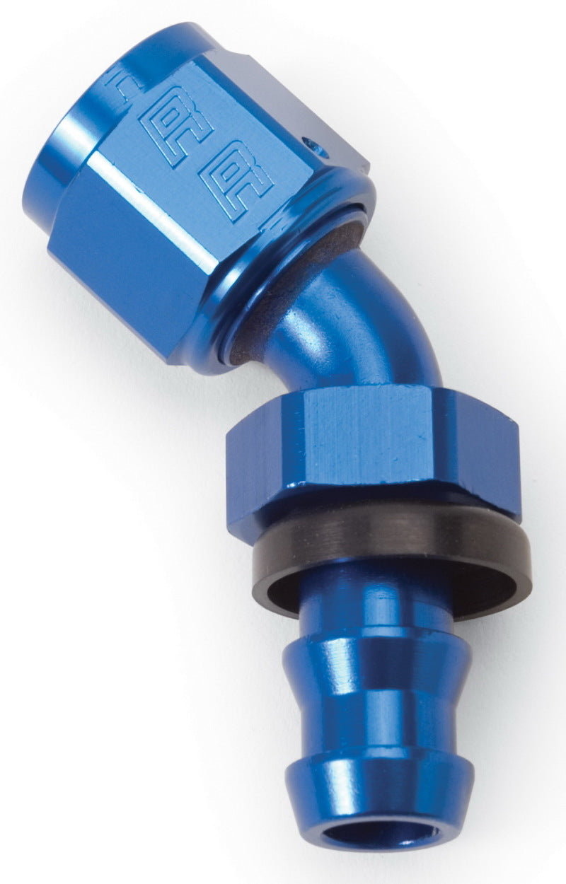 Russell Performance -6 AN Twist-Lok 45 Degree Hose End (Blue) - Fabrication