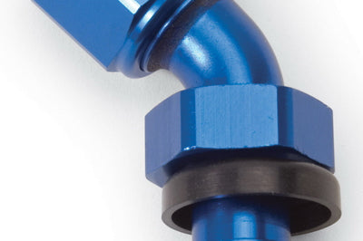 Russell Performance -6 AN Twist-Lok 45 Degree Hose End (Blue) - Fabrication