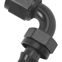 Russell Performance -6 AN Twist-Lok 90 Degree Hose End (Black) - Fabrication