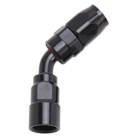 Russell Performance -8 AN Black 45 Degree Full Flow Hose End - Fabrication