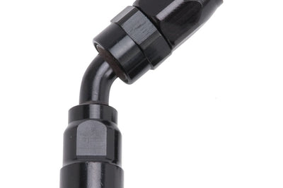 Russell Performance -8 AN Black 45 Degree Full Flow Hose End - Fabrication
