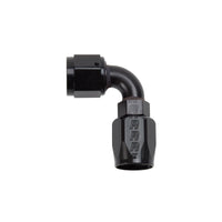 Russell Performance -8 AN Black 90 Degree Full Flow Hose End - Fabrication