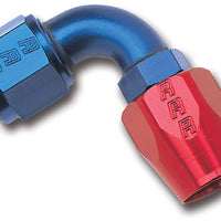 Russell Performance -8 AN Red/Blue 90 Degree Full Flow Hose End - Fabrication