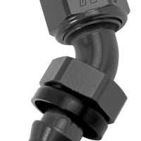 Russell Performance -8 AN Twist-Lok 45 Degree Hose End (Black) - Fabrication