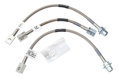 Russell Performance 94-95 Ford Mustang GT (Front & Rear Center Hose) Brake Line Kit - Brakes Rotors Pads