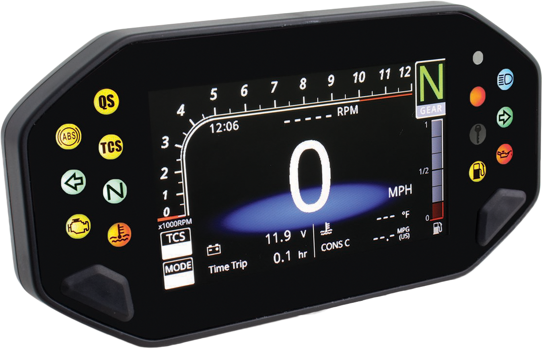 Koso Rx-4 Tft Multifunction Meter Black Yam - Street Collection