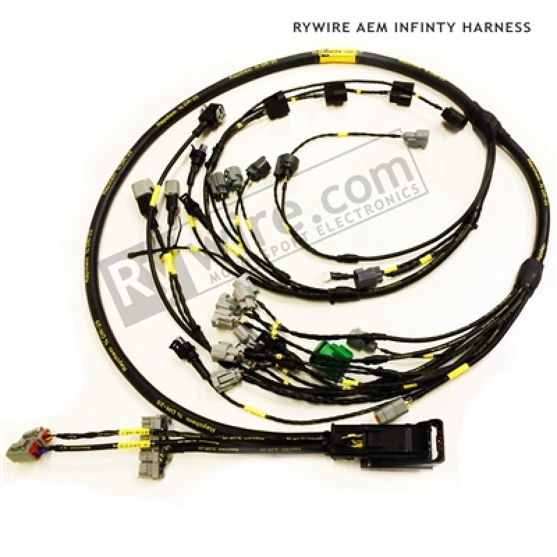 Rywire Honda K-Series AEM Infinity MS Eng Harn w/K20 Coils/02-04 Speed Sensor/EV14 Inj (Adapter Req) - Engine Components