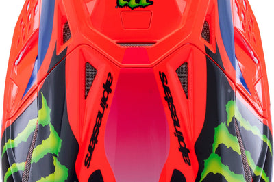 Alpinestars S-m10 Deegan Helmet Orng Flo/prpl/pnk Fluo Xs