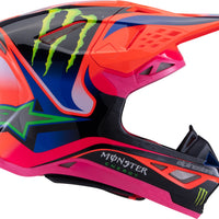 Alpinestars S-m10 Deegan Helmet Orng Flo/prpl/pnk Fluo Xs - Orange Fluo/Purple/Pink / 2X-Large