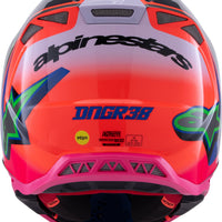 Alpinestars S-m10 Deegan Helmet Orng Flo/prpl/pnk Fluo Xs - Orange Fluo/Purple/Pink / 2X-Large