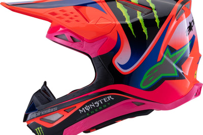 Alpinestars S-m10 Deegan Helmet Orng Flo/prpl/pnk Fluo Xs