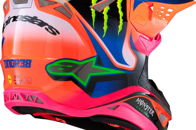 Alpinestars S-m10 Deegan Helmet Orng Flo/prpl/pnk Fluo Xs