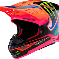Alpinestars S-m10 Deegan Helmet Orng Flo/prpl/pnk Fluo Xs - Orange Fluo/Purple/Pink / 2X-Large