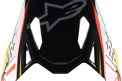 Alpinestars S-m10 Deegan Visor Orng Fl/prpl/pnk Fluo - Black/Yellow/Orange - Apparel Collection