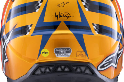 Alpinestars S-m10 Tld Edition 25 Helmet Drk Blu/org/ylw Fluo/red Xs