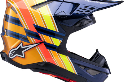 Alpinestars S-m10 Tld Edition 25 Helmet Drk Blu/org/ylw Fluo/red Xs