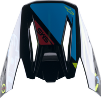 Alpinestars S-m5 Visor Sail Ylw Fluo/enamel Blue Silv G - Black/Cyan - Apparel Collection