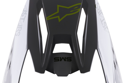 Alpinestars S-m5 Visor Sail Ylw Fluo/enamel Blue Silv G - Silver/Fluorescent Yellow - Apparel Collection