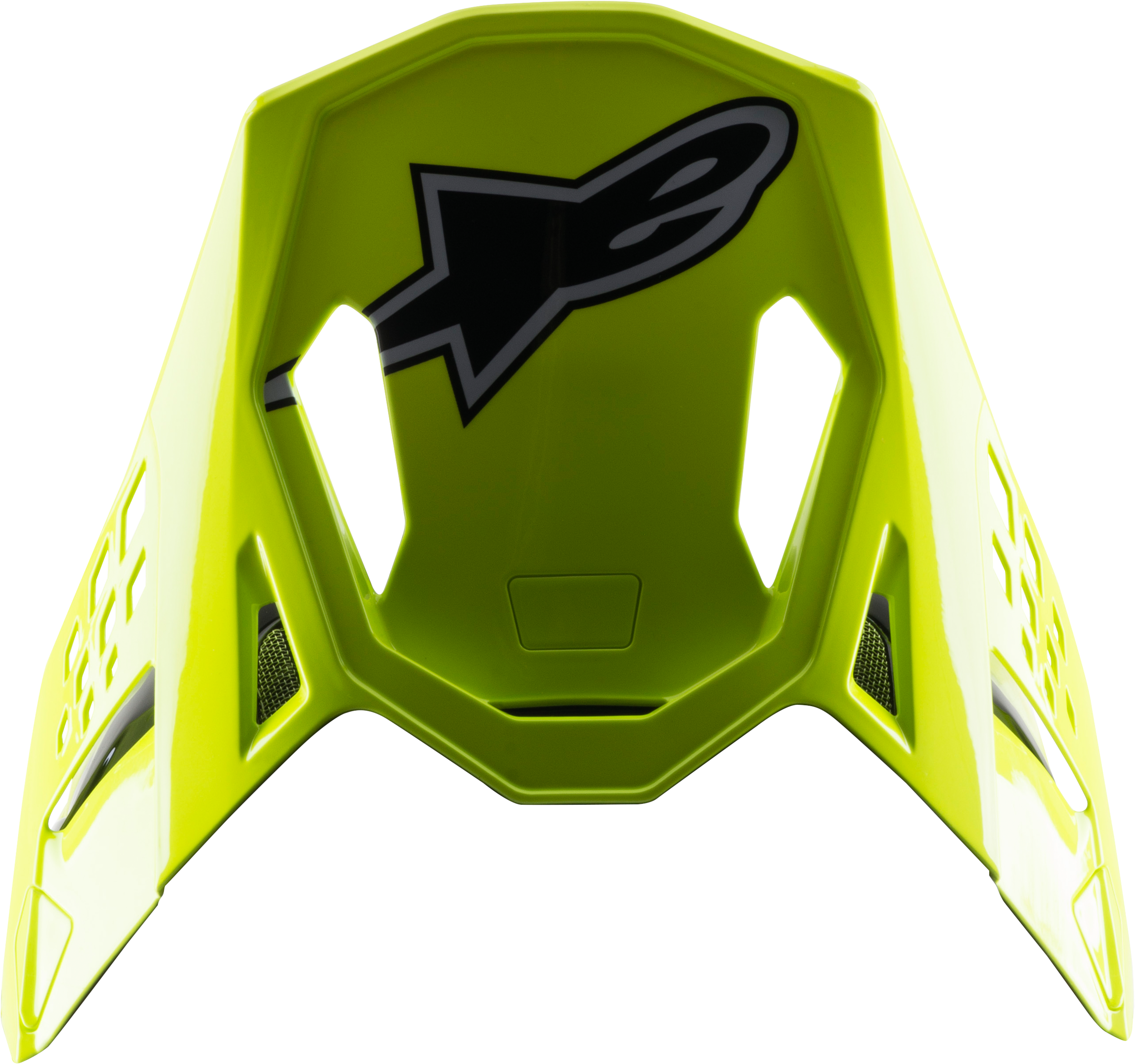 Alpinestars S-m8 Factory Visor Dk Blue/orng/yllw Fluo Glossy - Black/Yellow/Orange - Apparel Collection