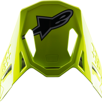 Alpinestars S-m8 Factory Visor Dk Blue/orng/yllw Fluo Glossy - Black/Yellow/Orange - Apparel Collection