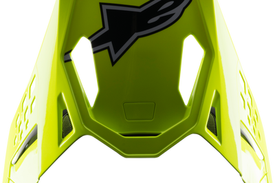 Alpinestars S-m8 Factory Visor Dk Blue/orng/yllw Fluo Glossy - Black/Yellow/Orange - Apparel Collection