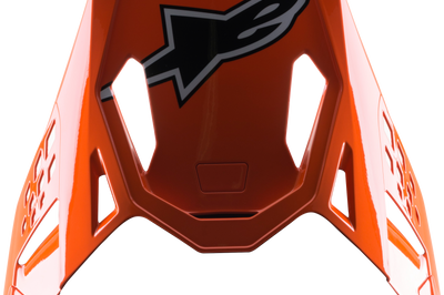 Alpinestars S-m8 Factory Visor Dk Blue/orng/yllw Fluo Glossy - Dark Blue/Orange/Fluorescent Yellow - Apparel Collection