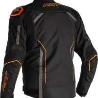 Rst S1 Ce Jacket Black/black/white Leather 5xl - Black/Grey/Neon Orange / Small