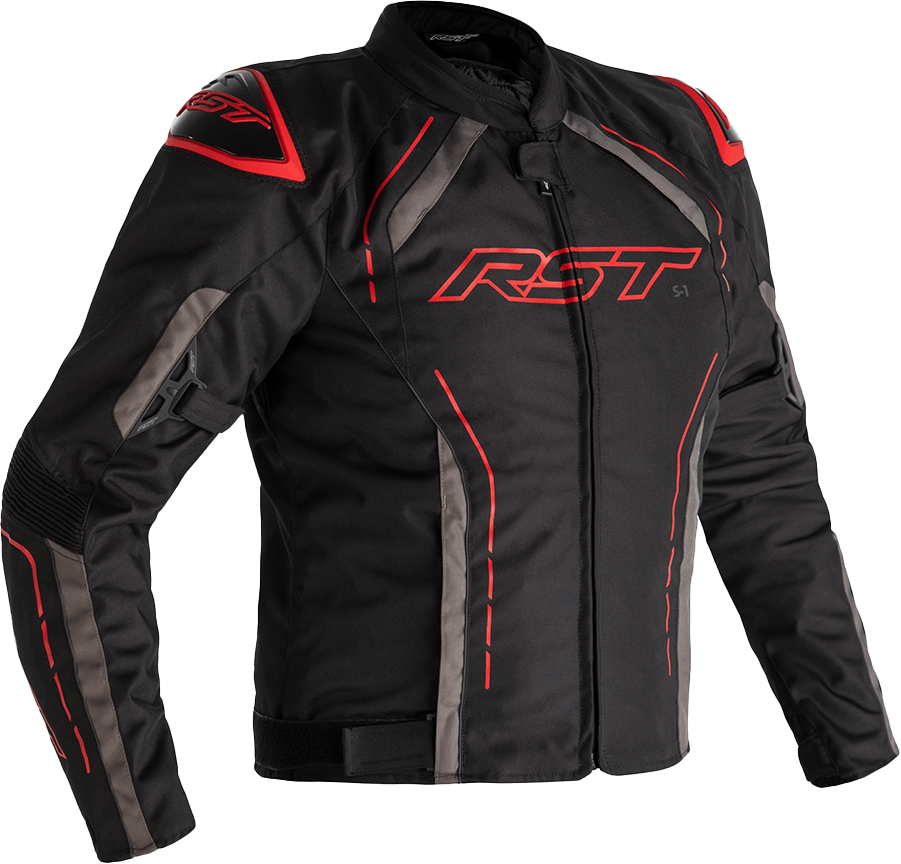 RST S1 Ce Jacket Black/Grey/Red Textile Md - Jackets