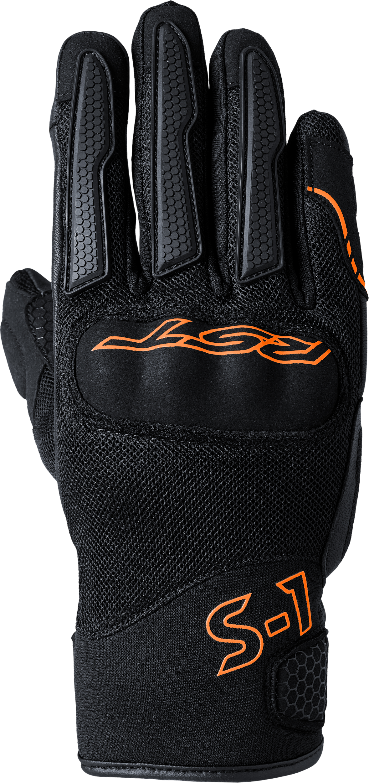 Rst S1 Mesh Ce Glove Black/black/white 2xl - Black/Neon Orange / US 09