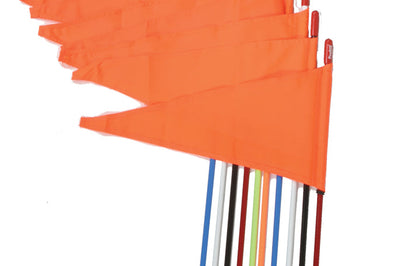 Firestik Safety Flags Spring Mount Neon Green 7’ 10/pk - Black - Snowmobile Collection