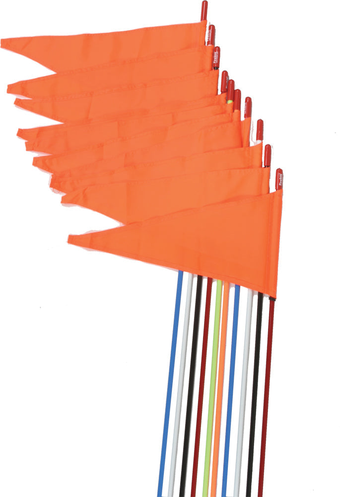Firestik Safety Flags Stud Mount Orange 7’ 10/pk - Black - Snowmobile Collection