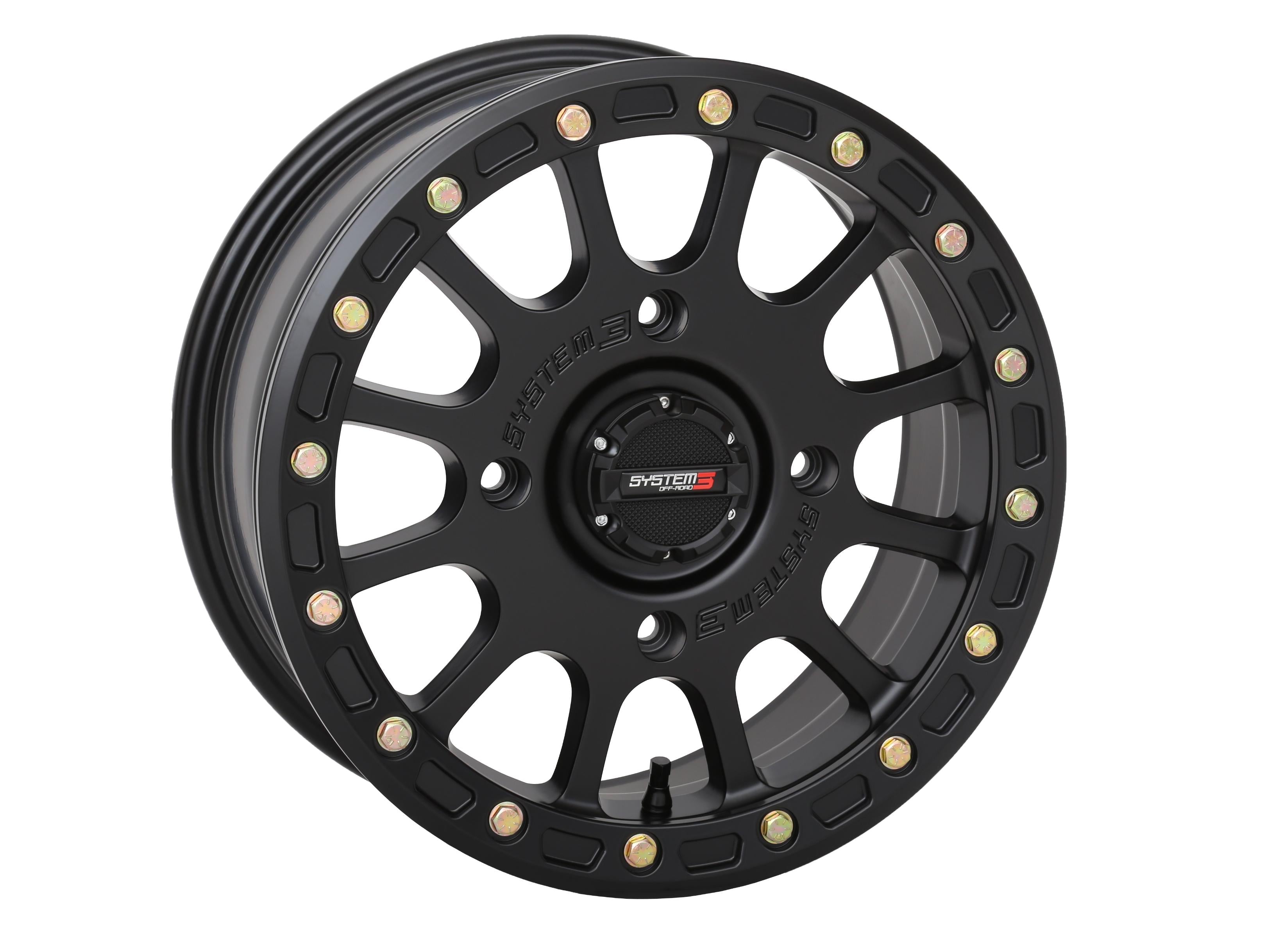 System 3 Sb5 Bl Wheel 15x10 5 + 5 (-5mm) 4/156 Matte Gunmetal Grey - Black - Tires & Wheels