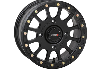 System 3 Sb5 Bl Wheel 15x10 5 + 5 (-5mm) 4/156 Matte Gunmetal Grey - Black - Tires & Wheels