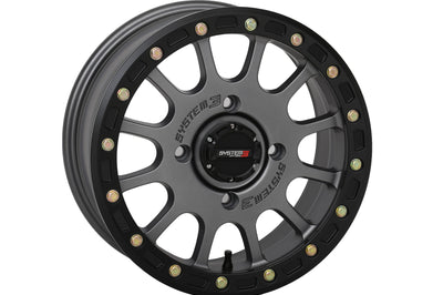 System 3 Sb5 Bl Wheel 15x10 5 + 5 (-5mm) 4/156 Matte Gunmetal Grey - Tires & Wheels