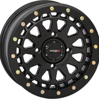 System 3 Sb6 Bl Wheel 15x7 4 + 3 (+10mm) 4/156 Gun Metal Grey - Matte Black - Tires & Wheels