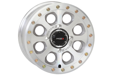 System 3 Sb7 Bl Wheel 15x7 4 + 3 (+10mm) 5/4.5 Titanium - Matte Machined - Tires & Wheels