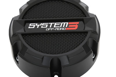System 3 Sb8 Center Cap Flat 6/5.5 Bolt-in Matte Black - Tires & Wheels