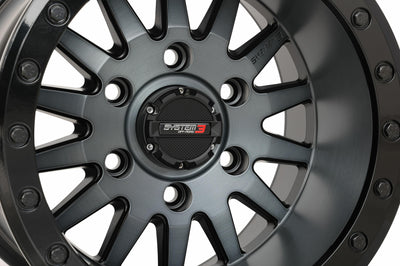 System 3 Sb8 Wheel 15x10 5 + 5 (0mm) 6/5.5 Matte Brushed Grey - Tires & Wheels